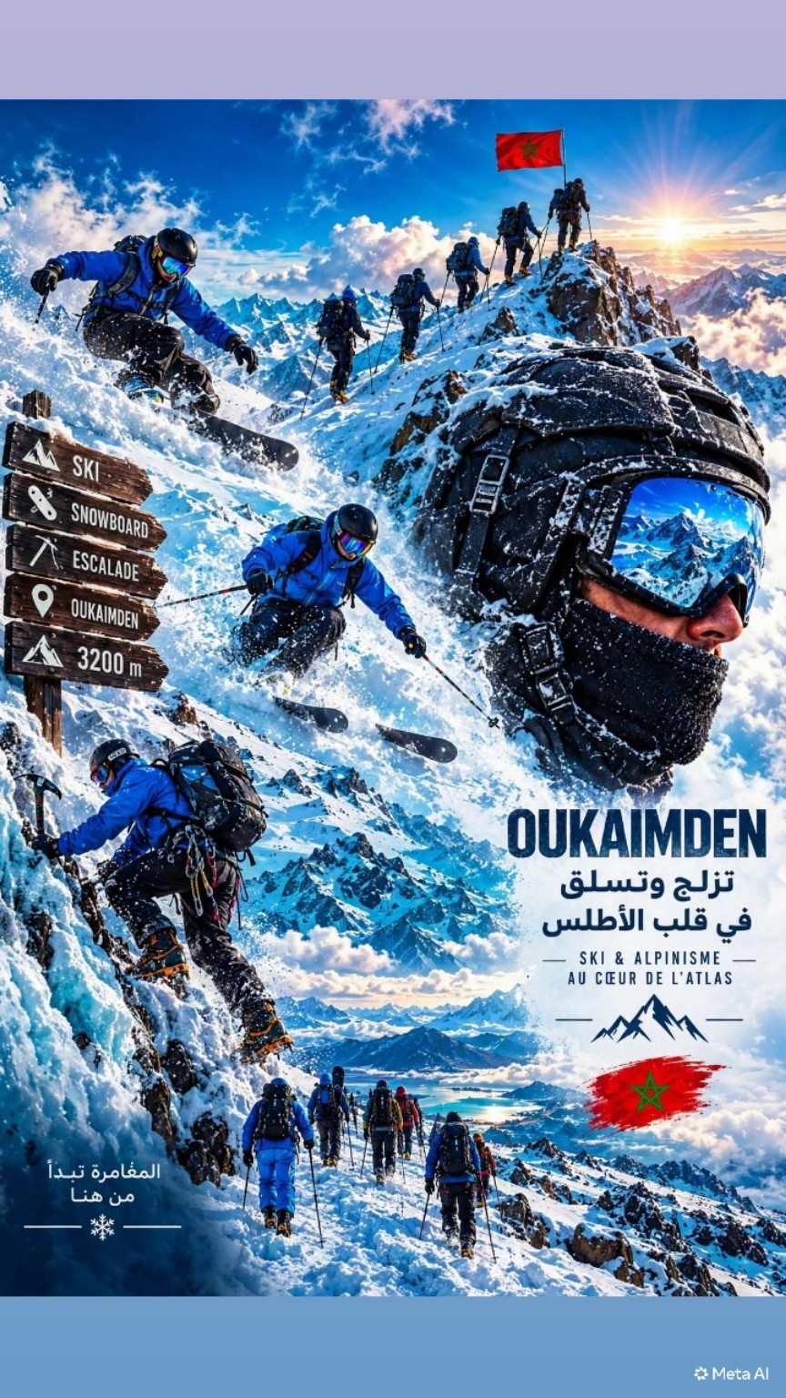 التزلج في الجبال
